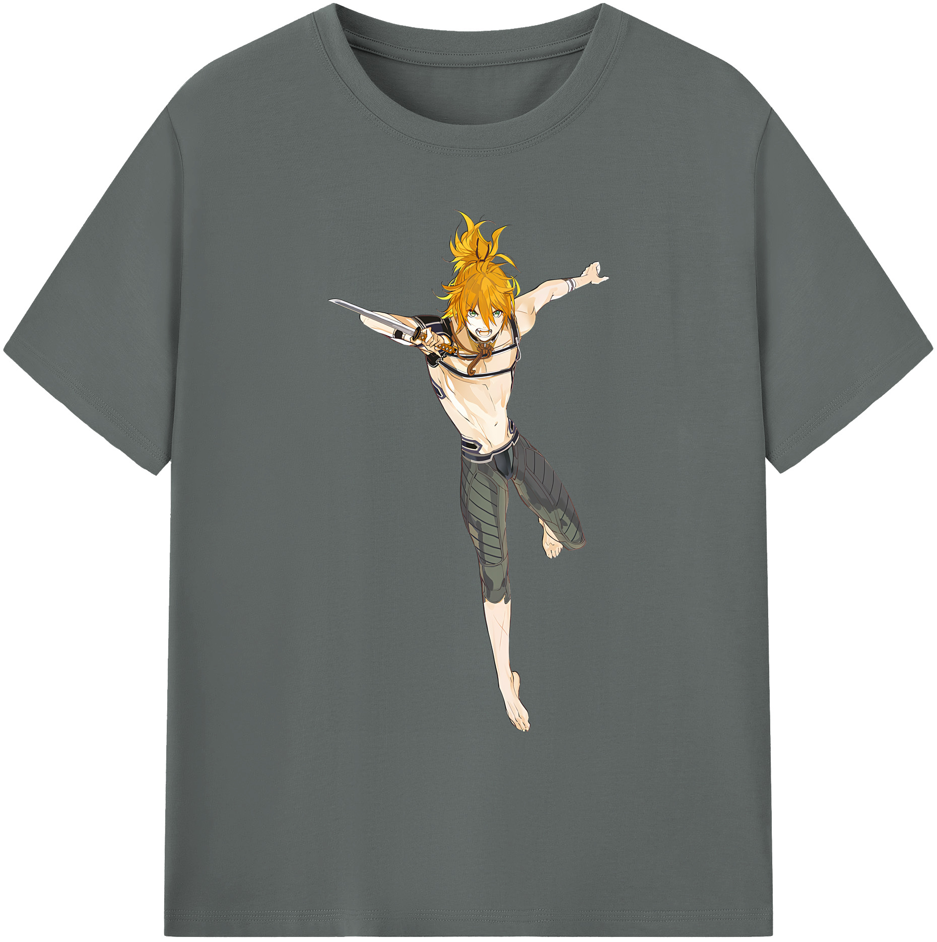 （画像用） 刀剣乱舞 Touken Ranbu 綿100％ メンズ半袖Tシャツ｜肌触りやわらか＆通気性